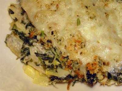 Spinach & Artichoke Spaghetti Casserole