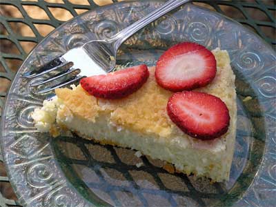 Crustless Cheesecake