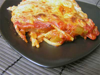 baked eggplant zucchini Baked Eggplant Zucchini Spaghetti 