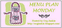 smallermenuplan Menu Plan Monday- September 24th
