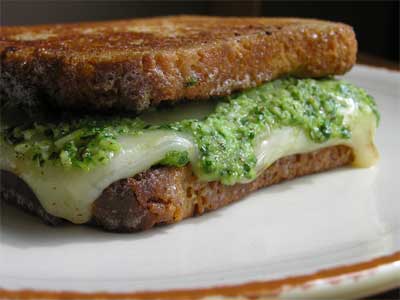 grillledcheese Cilantro Pesto Grilled Cheese Sandwiches